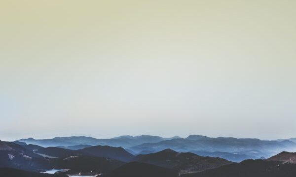 A moody mountain landscape