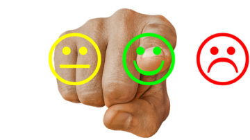 Smiley faces being selected
