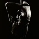 Girl pole dancing