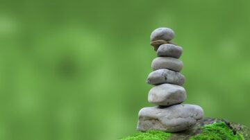 natural stones placed on top of each other forming a tower