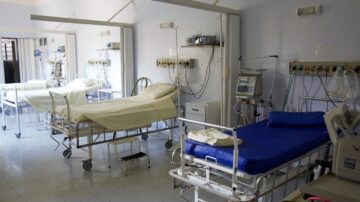 beds in a hospital ward