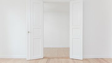 open doors inside a house