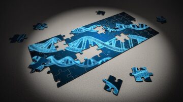 jigsaw puzzle of a DNA strand