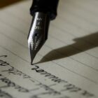 letter being written