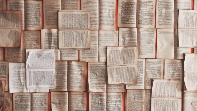 Photo of pages of books