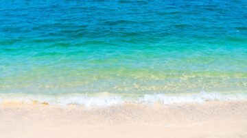 waves landing on a beach