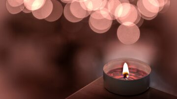 Candle in the dark