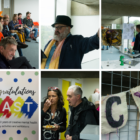 collage of photos from event