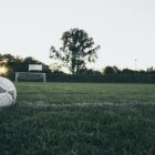 Football on a field