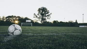 Football on a field
