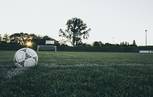 Football on a field