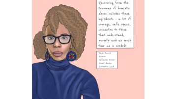 Drawing of Dawn Monroe, author of If I Were a Stat