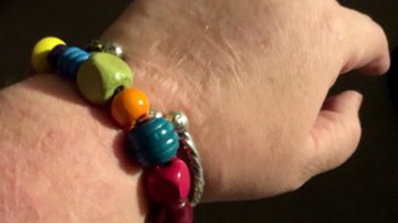 bracelet on a wrist