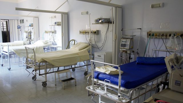 beds in a hospital ward