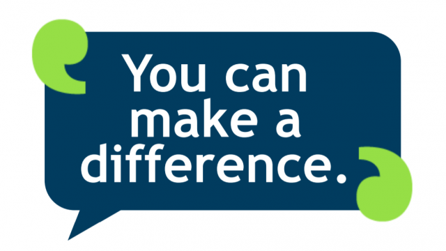 'You can make a difference'