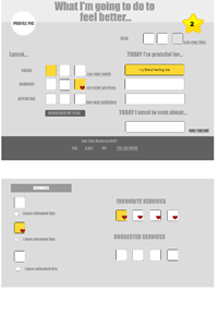 early wireframe image of My Toolkit page