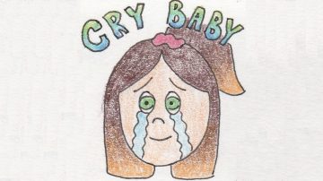 Cry baby logo